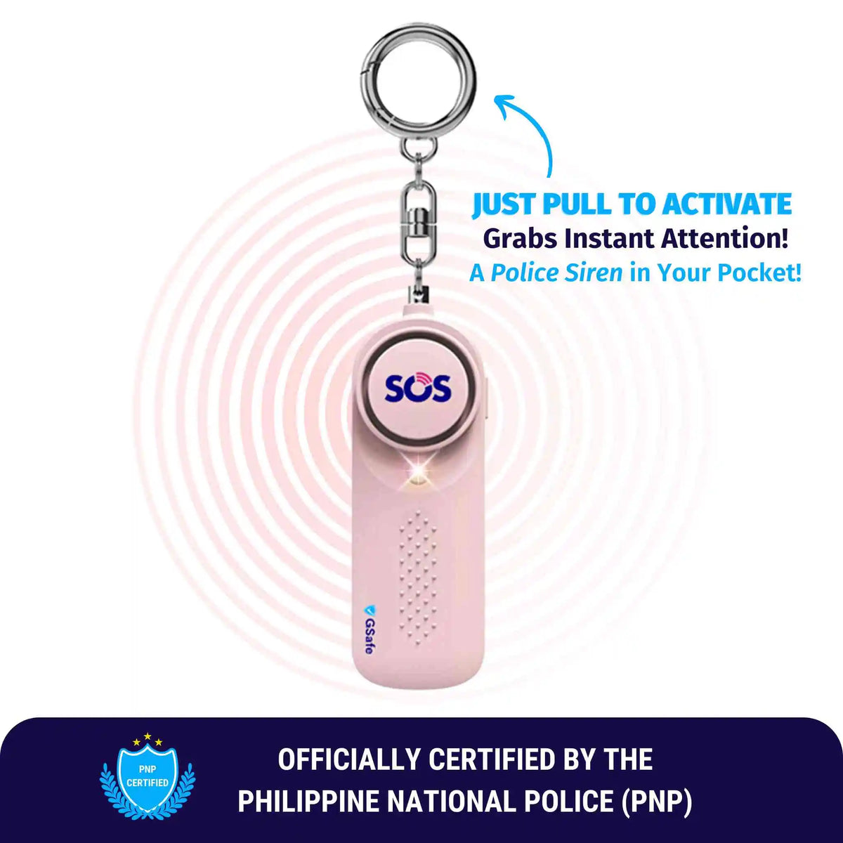 GSafe Ultra-Loud Personal Safety Alarm