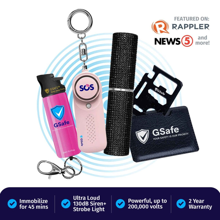 Complete Defense Kit (Alarm, Pepper Spray, & Stun Gun)