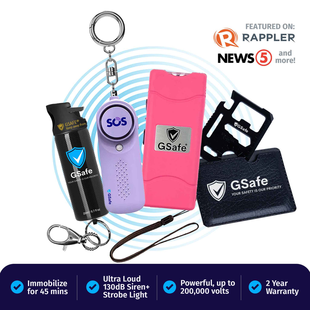Complete Defense Kit (Alarm, Pepper Spray, & Stun Gun)