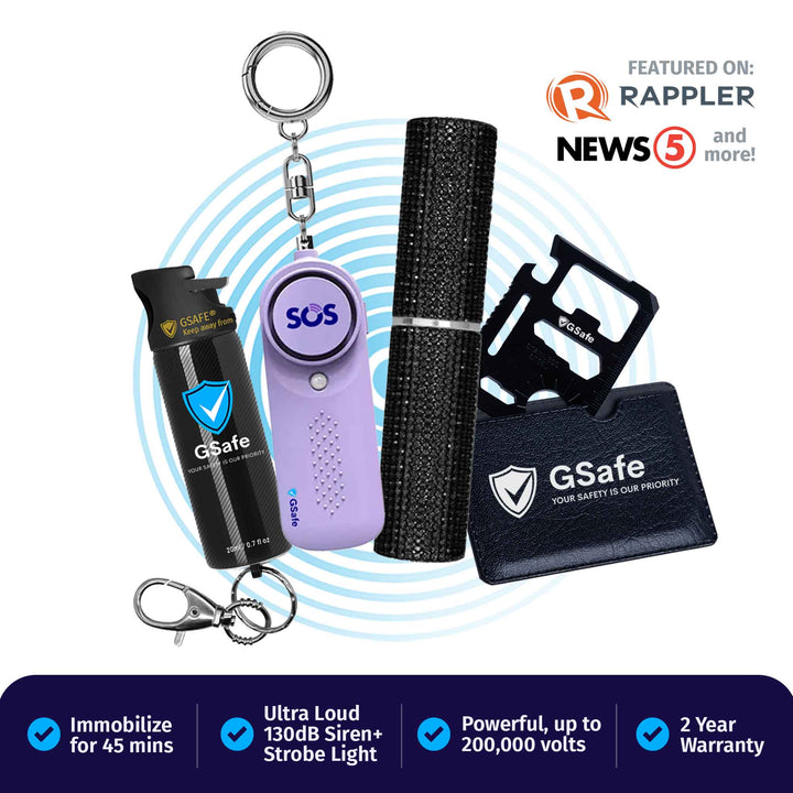 Complete Defense Kit (Alarm, Pepper Spray, & Stun Gun)