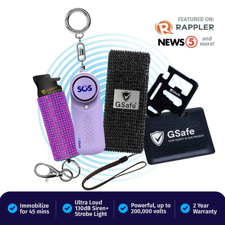 Complete Defense Kit (Alarm, Pepper Spray, & Stun Gun)