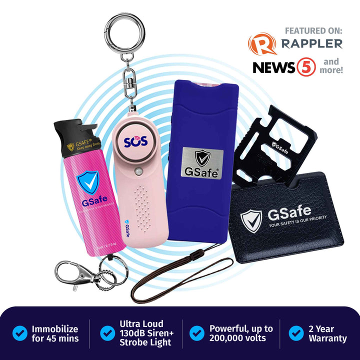 Complete Defense Kit (Alarm, Pepper Spray, & Stun Gun)