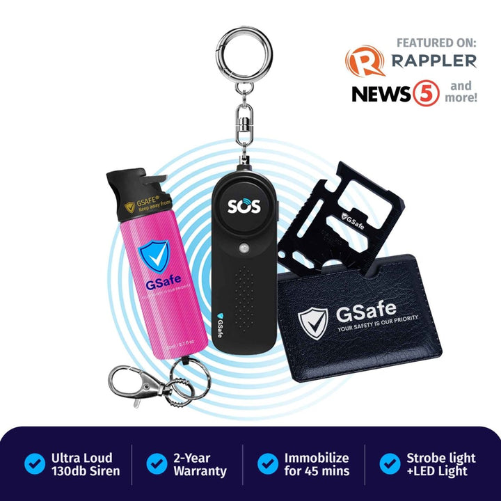Dual Defense Kit (Alarm & Pepper Spray)