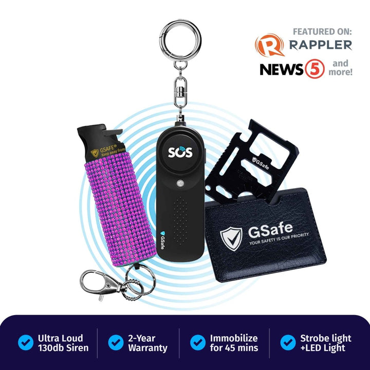 Dual Defense Kit (Alarm & Pepper Spray)