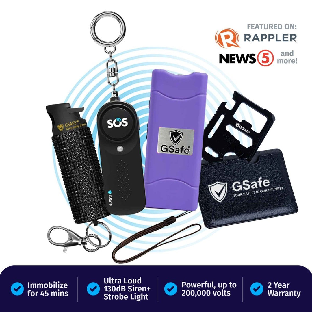 Complete Defense Kit (Alarm, Pepper Spray, & Stun Gun)
