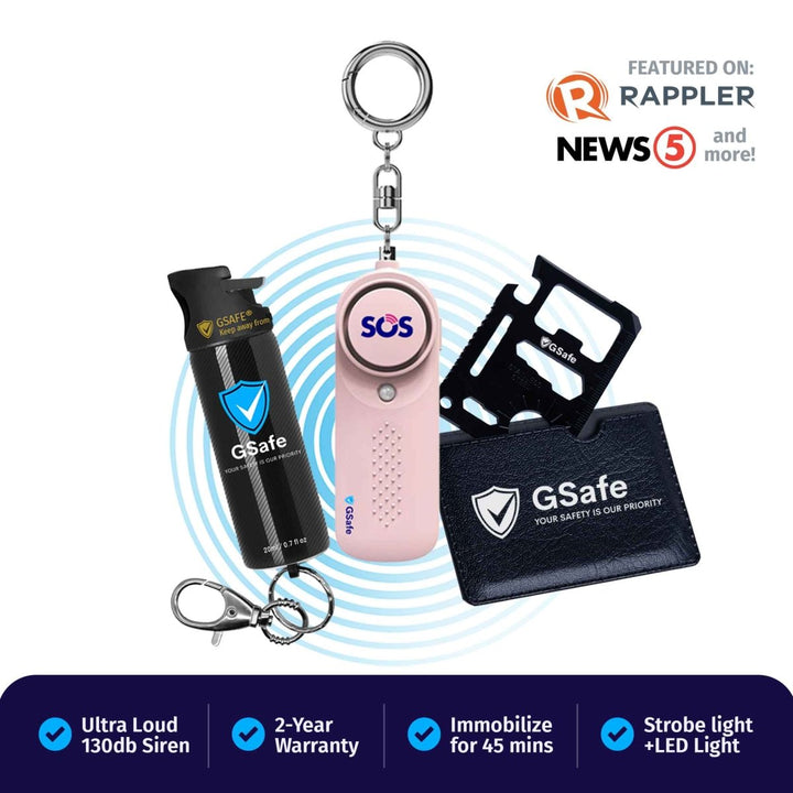 Dual Defense Kit (Alarm & Pepper Spray)