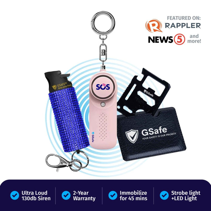 Dual Defense Kit (Alarm & Pepper Spray)
