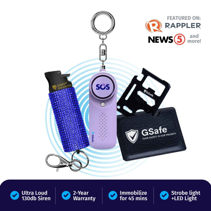 Dual Defense Kit (Alarm & Pepper Spray)