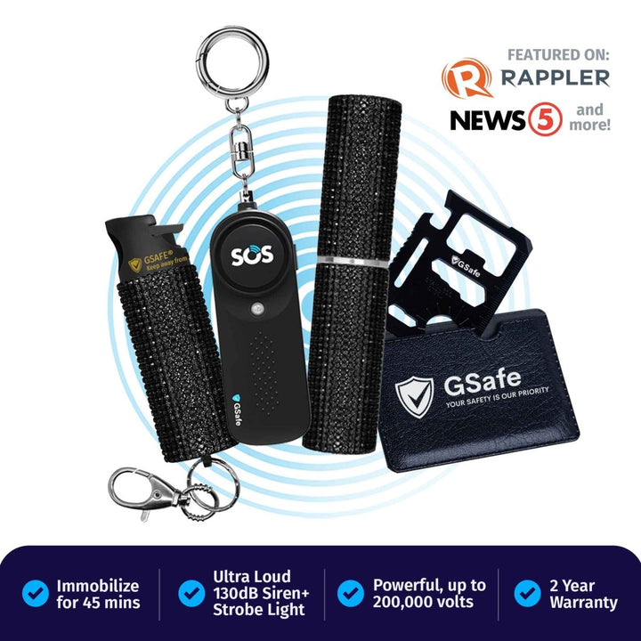 Complete Defense Kit (Alarm, Pepper Spray, & Stun Gun)