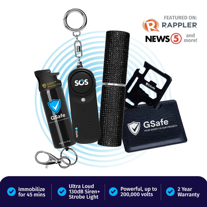 Complete Defense Kit (Alarm, Pepper Spray, & Stun Gun)