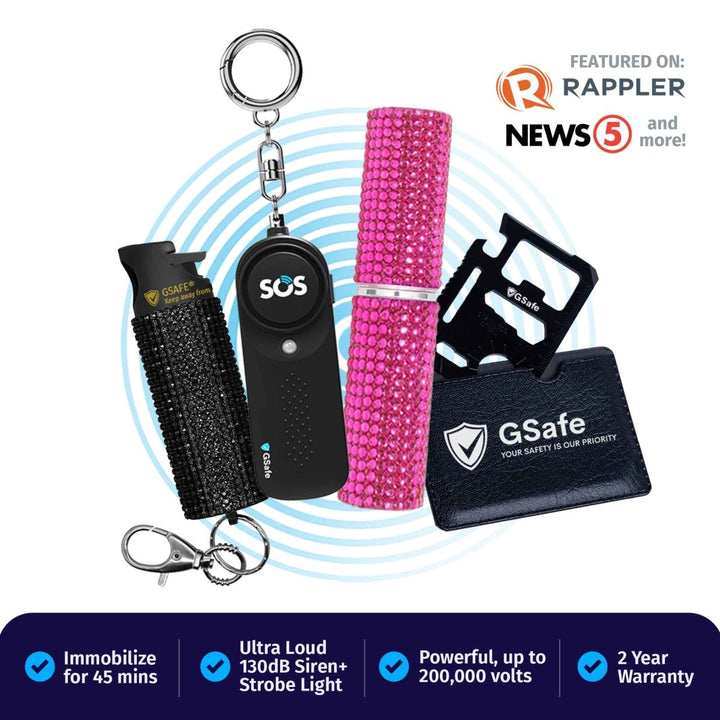 Complete Defense Kit (Alarm, Pepper Spray, & Stun Gun)