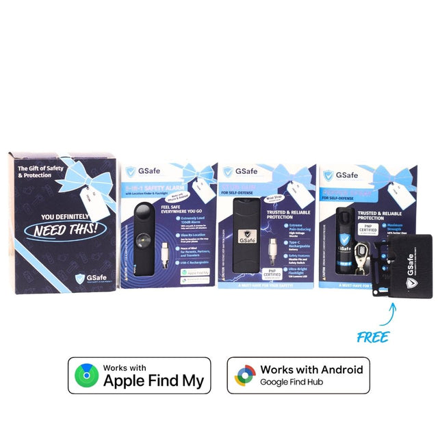 Complete Defense Kit (Alarm, Pepper Spray, & Stun Gun)