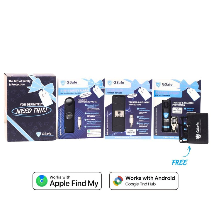 Complete Defense Kit (Alarm, Pepper Spray, & Stun Gun)