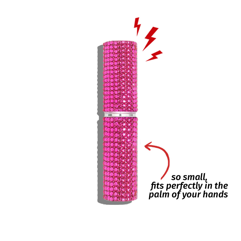Lipstick-Style Rechargeable Stun Gun with Powerful LED Flashlight