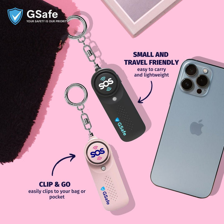 GSafe Ultra-Loud Minimalist Personal Safety Alarm